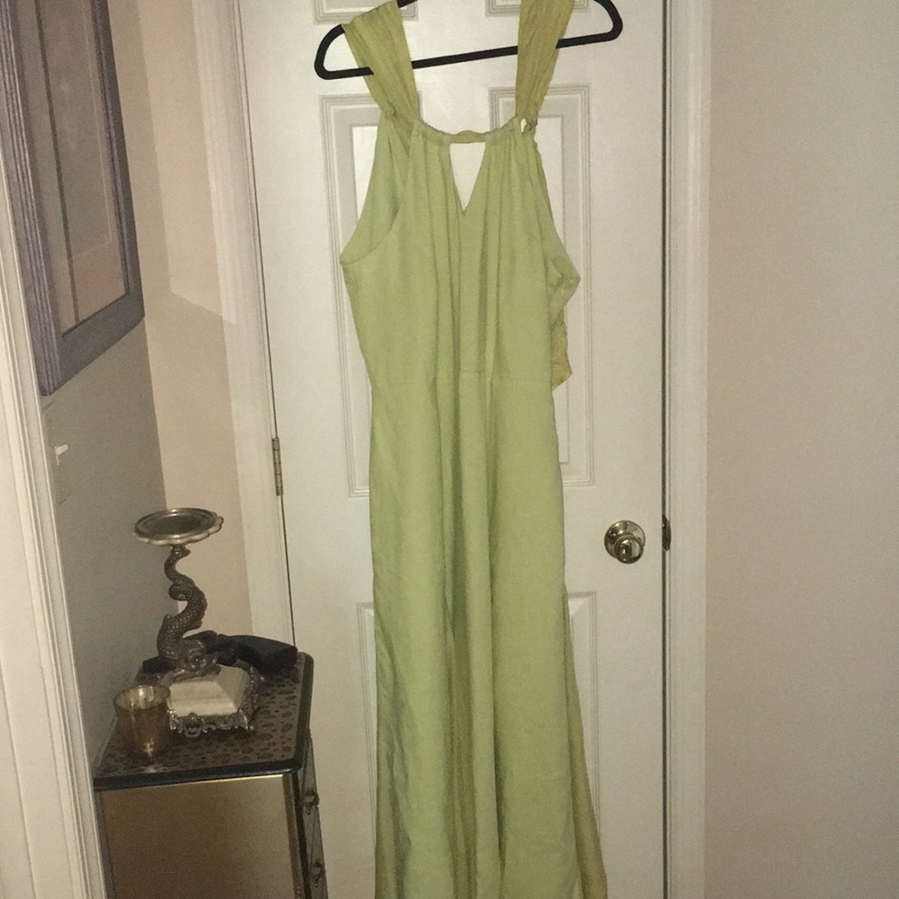 Soft Surroundings Light Green Maxi Dress